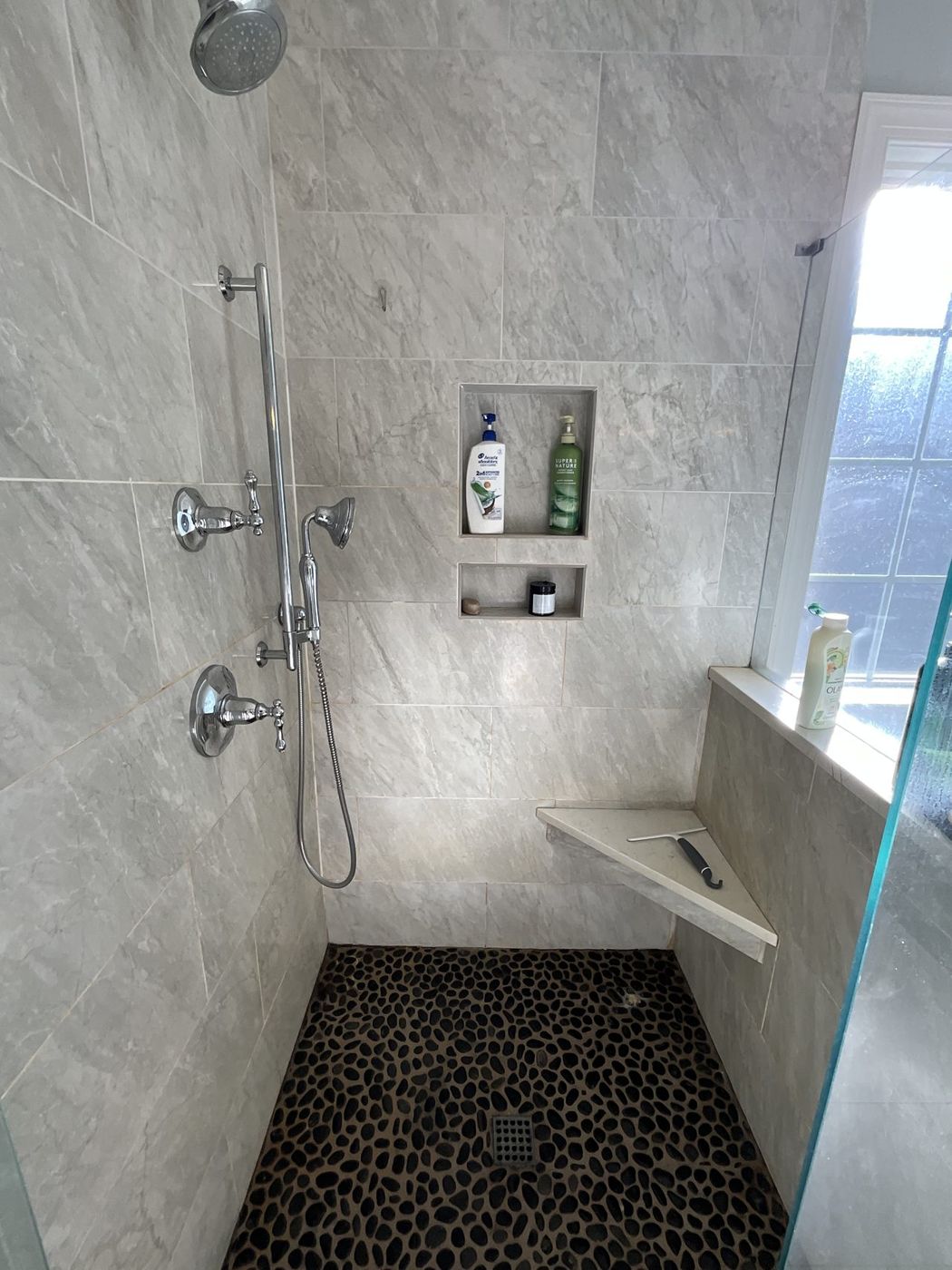 Master bath &mdash; Five Forks by Tile Yoda