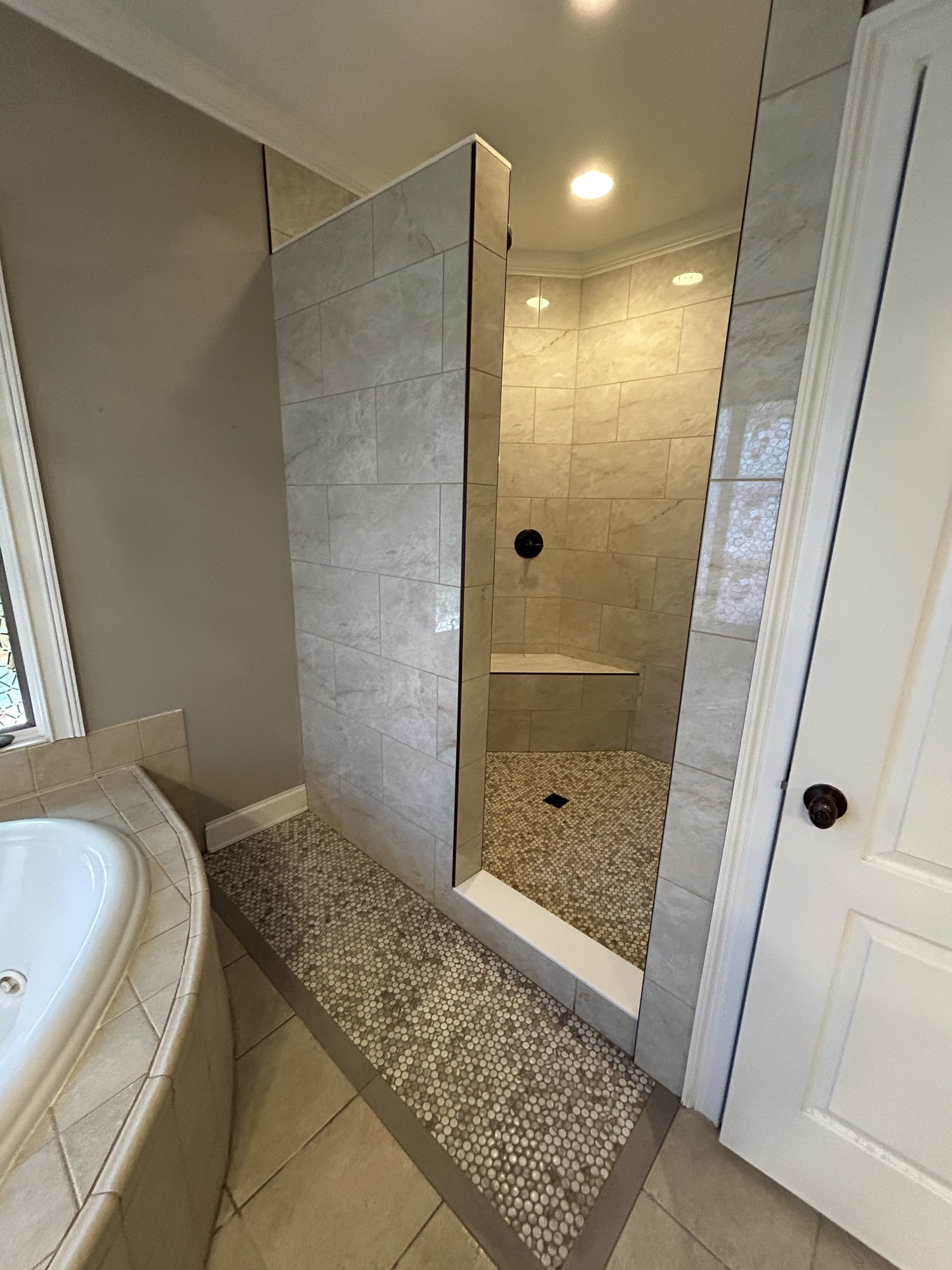 Shower Tile Repair by Tile Yoda in Greenville, SC