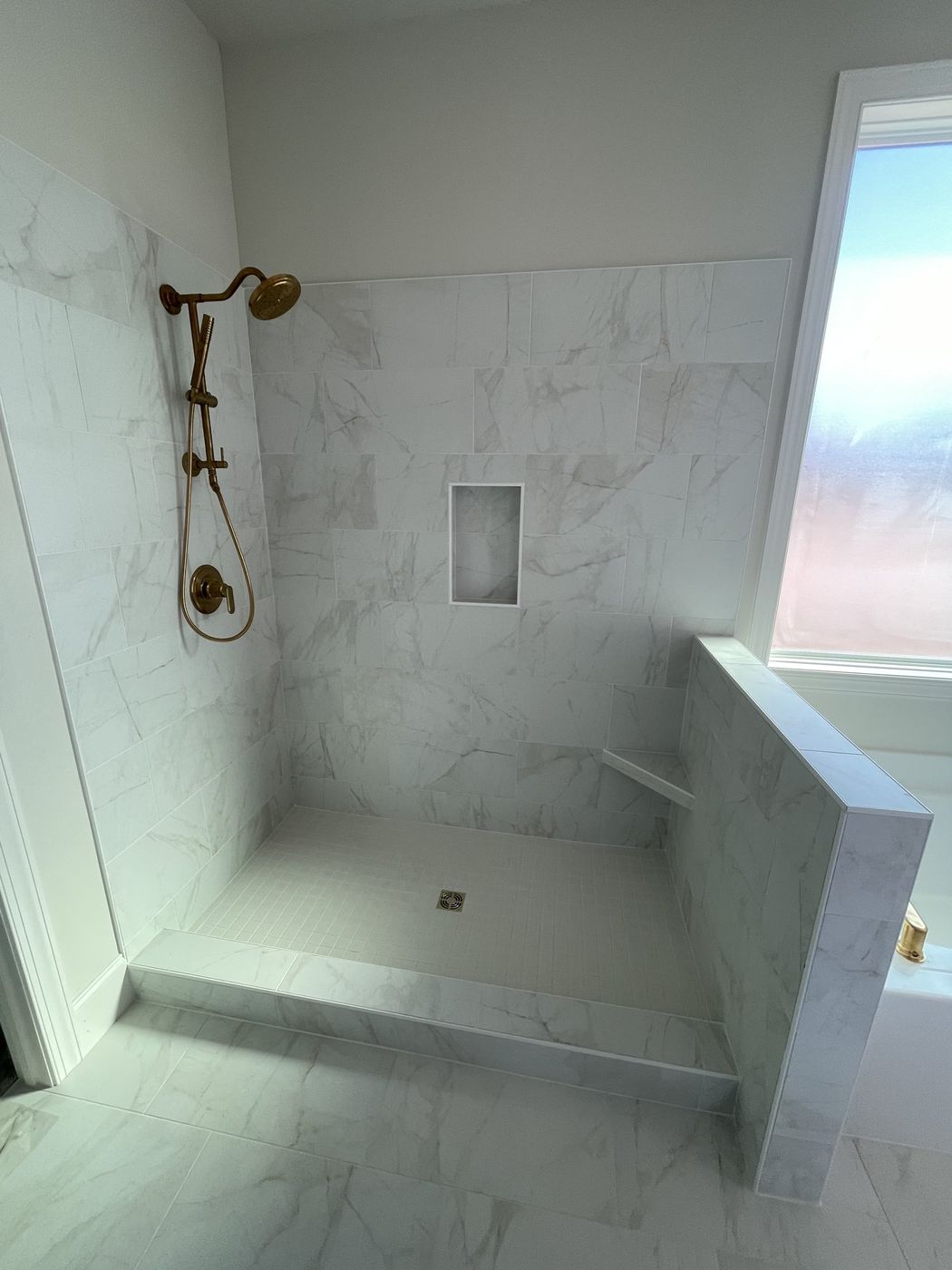 Tile shower & tub &mdash; Greenville by Tile Yoda