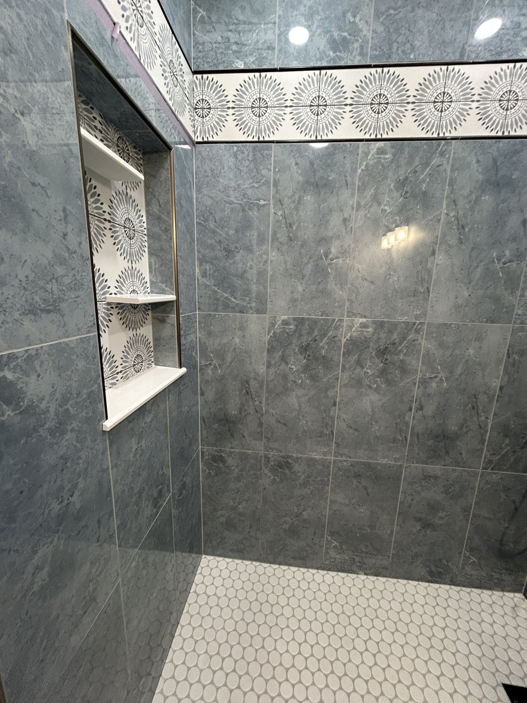 Tile shower niche &mdash; Simpsonville by Tile Yoda